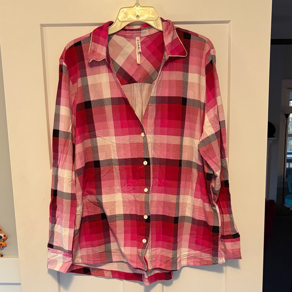 Soma embraceable button up pj top